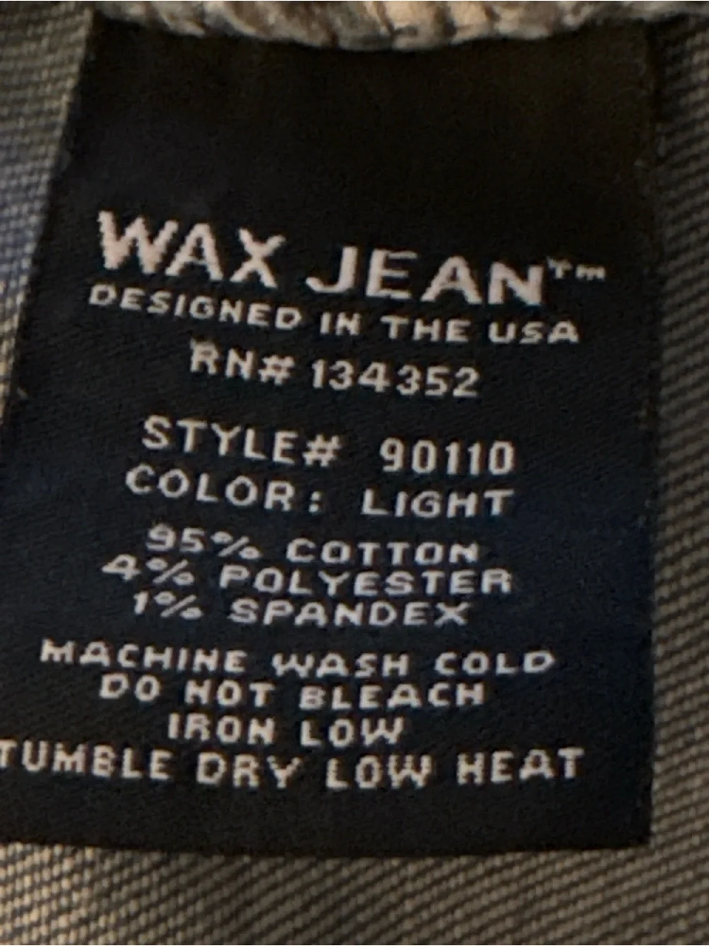 Wax Jean light blue